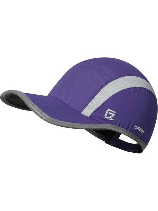 〽️Women Purple Reflective Folding Hat Design UPF 50+ Sun Protection Sport Hats main image 5